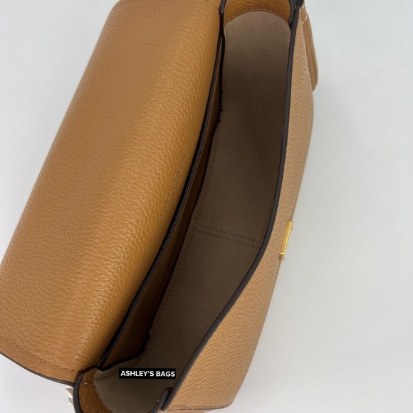 Tory Burch Thea Flap Crossbody In Tiramisu - Picture 9 of 11